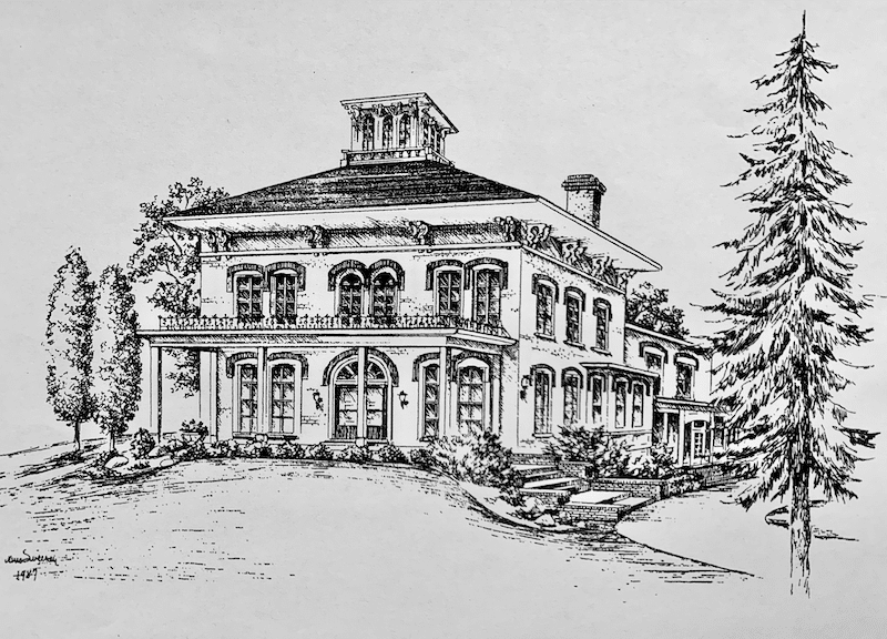 Historical Villa Drawing
